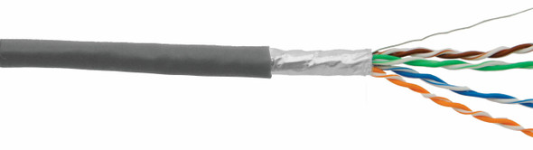 D-link Cat6 FTP 24 AWG PVC Solid Cable - 305m/Roll - Grey Color|NCB-C6SGRYR-305-24