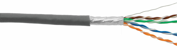 D-link Cat6A 10G UTP 23AWG PVC Solid Cable - 305m/Roll - Grey Color|NCB-6AUGRYR-305