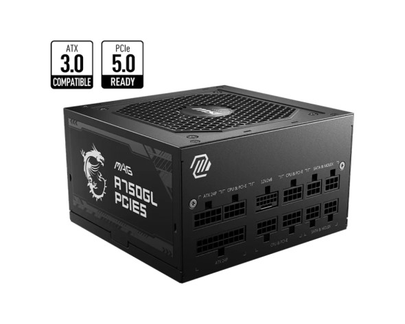 Msi Mag A750gl 750w 80 Plus Pcie 5.0 Gold Full Modular Psu|306-7ZP8B11-CE0