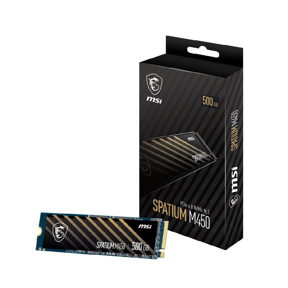 MSI Spatium M450 500GB PCIe 4.0 NVMe M.2 | S78-440K220-P83