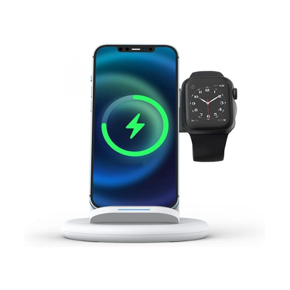 WiWU PA3IN1 Power Air 18W 3 In 1 Wireless Charger - White | WI-PA3IN1