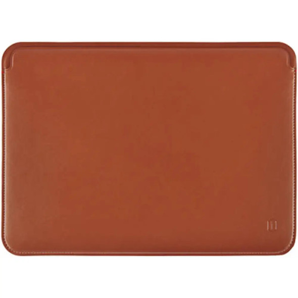 WiWU Skin Pro Platinum With Microfiber Leather Sleeve For Macbook 16.2" - Brown | SPPMLSM16.2BR