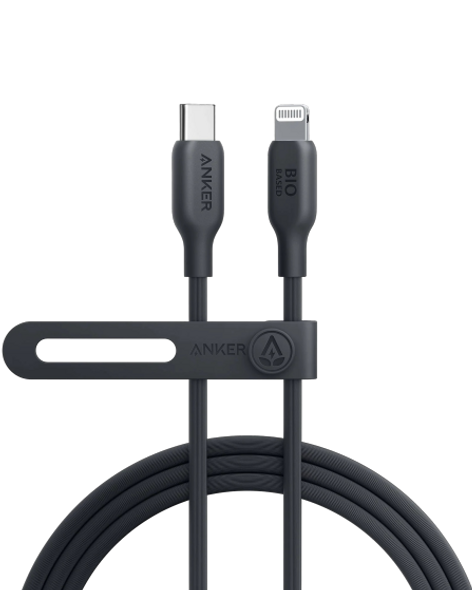 Anker 542 USB-C to Lightning Cable Bio-Based 3ft B2B - UN Black |A80B1H11-BK