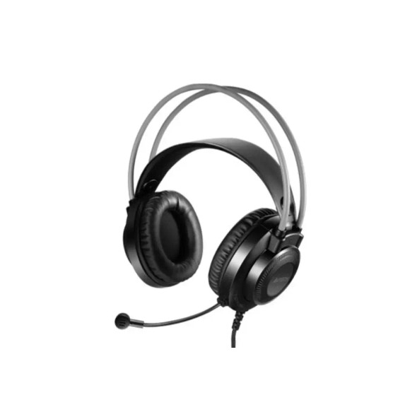 A4tech Headset , 3.5mm 4-Pin Plug include cable adapter .Grey | FH200i