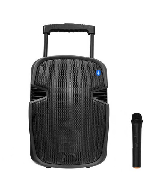 Multimedia Trolley Bluetooth Speaker 15" With Wireless Microphone