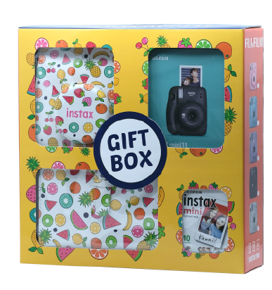 Fujifilm Instax Mini 11 Gift Box,Black | Fujlsmini11promoblk