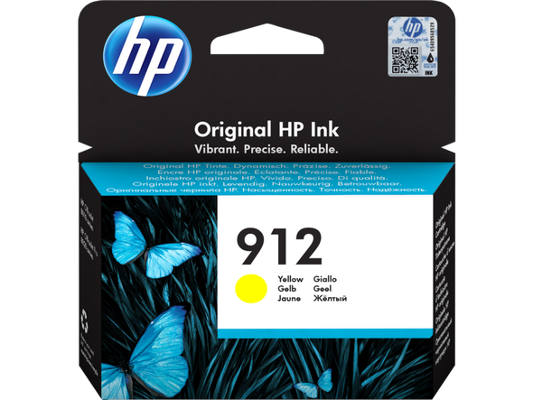 HP 912 Original Ink Cartridge, Yellow | 3YL79AE