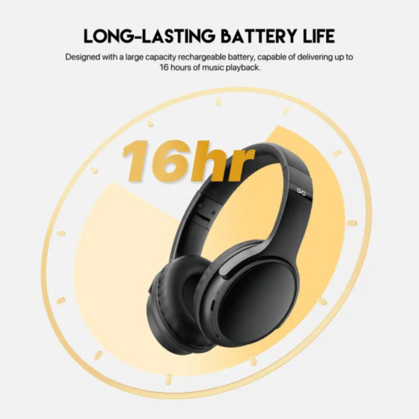 Fantech WH03 GO Wireless Headphones , Black | WH03