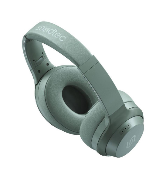 Porodo Soundtec By Porodo Eclipse Wireless Headphone High-Clarity Mic With ENC Environment Noise Cancellation,Green| PD-STWLEP011-GN