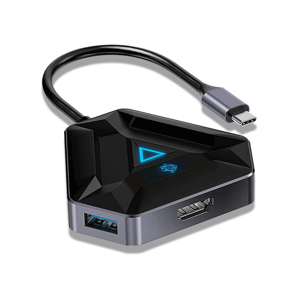 Porodo Gaming 6 In 1 4K HDMI USB-C Hub Gamers Edition | PDX529