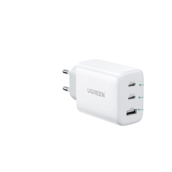 UGREEN Triple Port USB-A+2*USB-C 65W Fast Charger | 90496