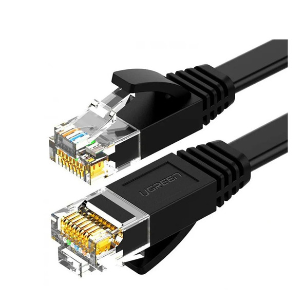 UGreen Cat 6 U/UTP Flat Ethernet LAN Cable 3m – Black | 50175