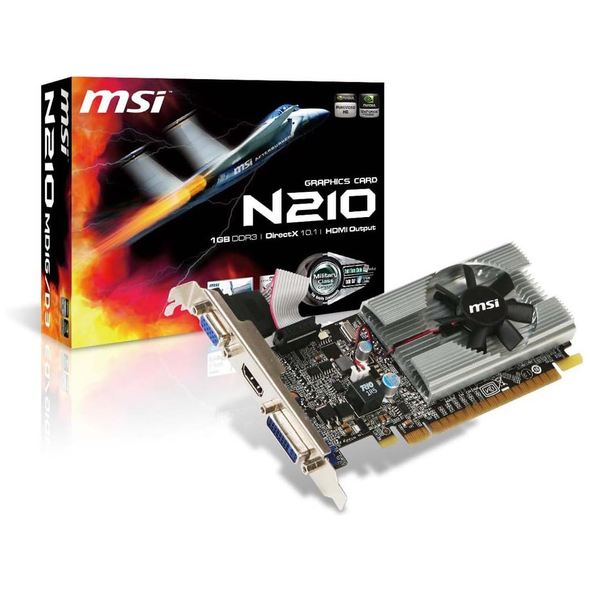 MSI NVIDIA GeForce 210 1GB DDR3 Graphic Card | N210-MD1G/D3