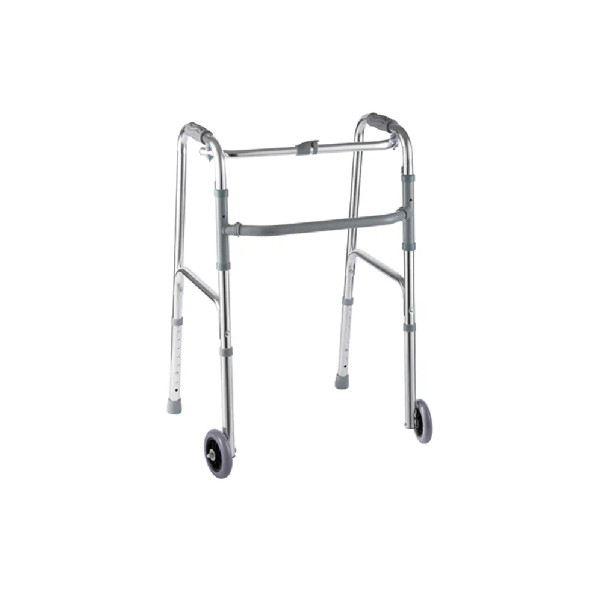 Mx Mobility Lightweight Aluminium Folding Walker With Wheels| MX79298