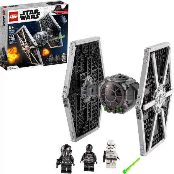 Lego Star Wars Imperial TIE Fighter 75300 Building Toy with Stormtrooper and Pilot Minifigures from The Skywalker Saga | 75300