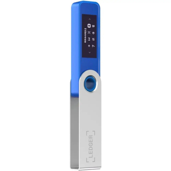 Ledger Nano S Plus Crypto Hardware Wallet - usb2.0, Safeguard Your Crypto, NFTs and Tokens,Deepsea Blue