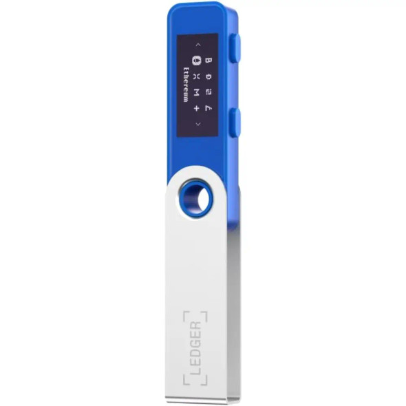 Ledger Nano S Plus Crypto Hardware Wallet - usb2.0, Safeguard Your Crypto, NFTs and Tokens,Deepsea Blue
