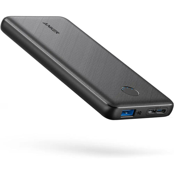 Anker Portable Charger, 313 Power Bank (PowerCore Slim 10K) 10000mAh Battery Pack with USB-C (Input Only) and PowerIQ Charging Technology for iPhone, Samsung Galaxy, and More| A1229