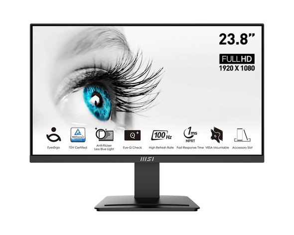 MSI Pro 23.8" 100Hz Professional Business Monitor | MP2412