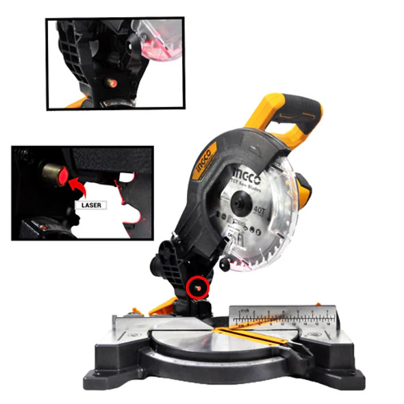 INGCO 20v Lithium-ion Cordless Miter Saw Powershare | CMS2001