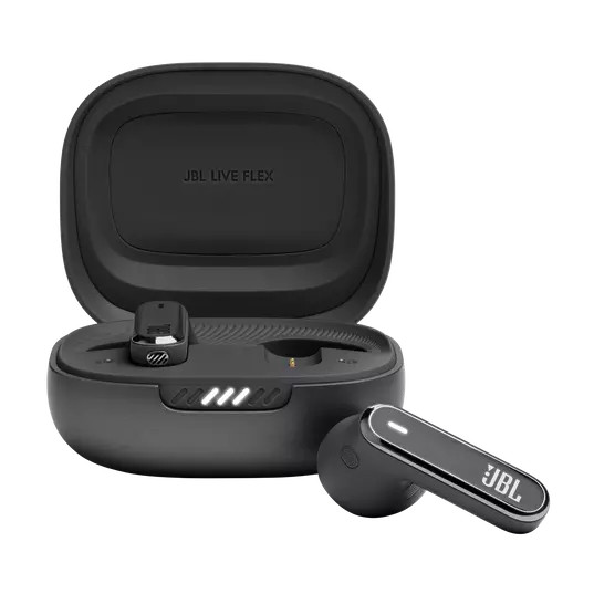 JBL Live Flex Perfect Fit Anc With Wireless Charging Earbuds , Black| JBLLIVEFLEXBLK
