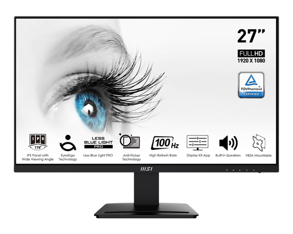 MSI PRO MP273A 27 IPS FHD 100Hz FreeSync Monitor