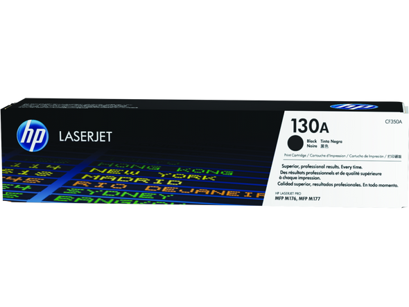 HP 130A Black Original LaserJet Toner Cartridge | CF350A