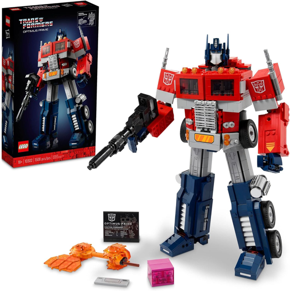 LEGO ICONS Optimus Prime Building Blocks Toy Set (1,508 Pieces) | 10302