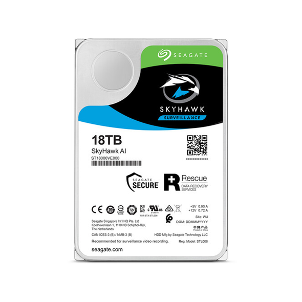 Seagate Skyhawk Internal Storage 18TB AI SATA 7200RPM 3.5″ | ST18000VE002