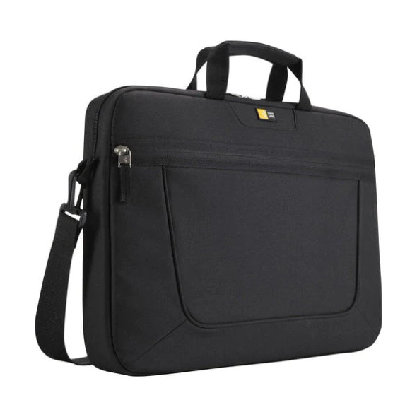 Case Logic Nylon 15.6" Top Loading Laptop Case Attache,Slim - Black | VNAI215 BLACK