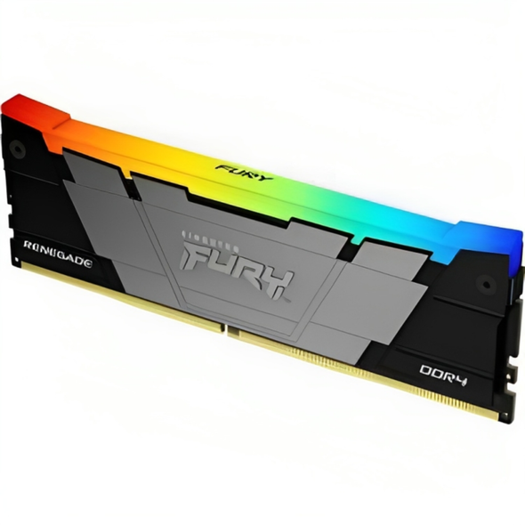 Kingston 16GB (1x16GB) DDR4 3200MT/s CL16 FURY Renegade RGB Black XMP | KF432C16RB12A/16GB