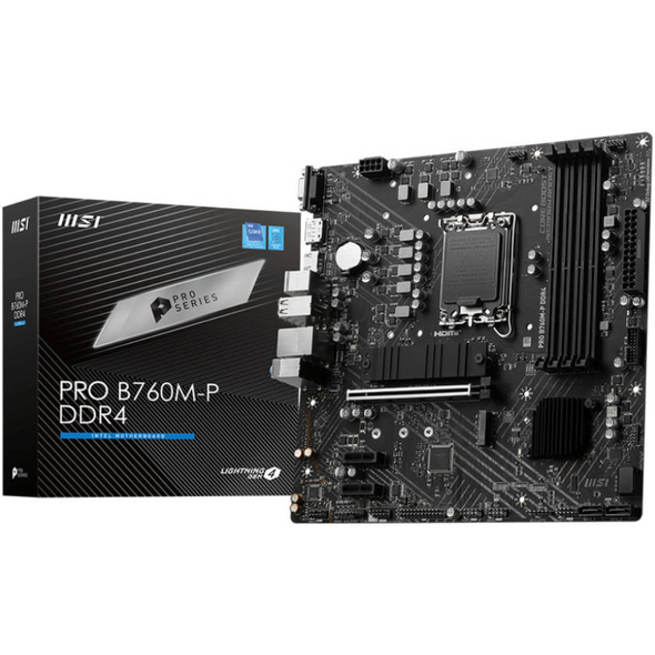 MSI Pro B760M-P- DDR4 Motherboard | 911-7E02-006