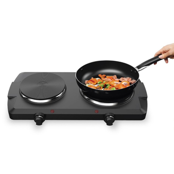 Green Lion Portable Dual Electric Stove 2500W - Black | GNPTDLESTOVBK