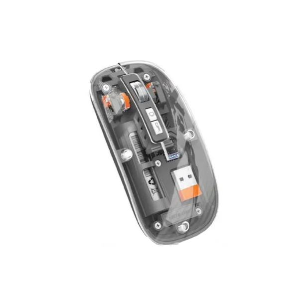 Green Lion 1600DPI Transparent Mouse 2 - Black | GNTRAMOUS2BK