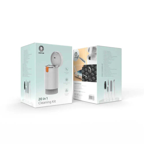 Green Lion 20 in 1 Multifunctional Cleaning Kit - White |GN20IN1CKITWH