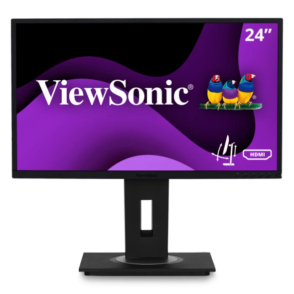 ViewSonic 24" 1080p Ergonomic 40-Degree Tilt IPS Monitor with HDMI, DP, and VGA | VG2448