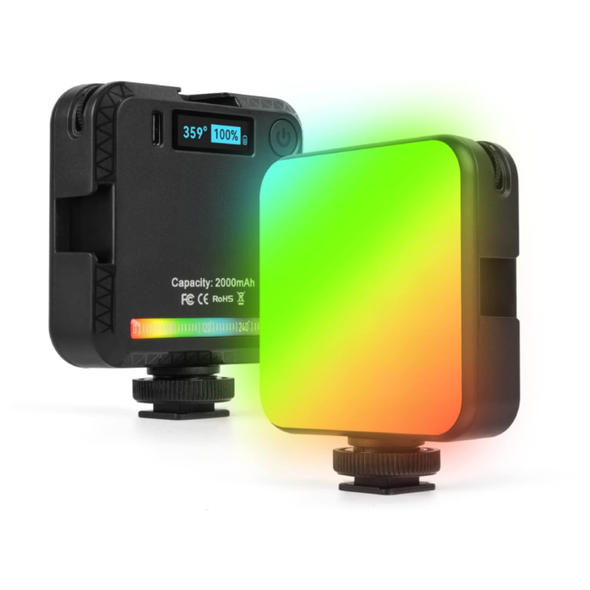 Yakiter RGB 360° Full Color Video Lights Portable CRI 95+ 2500K-9000K Photography Light