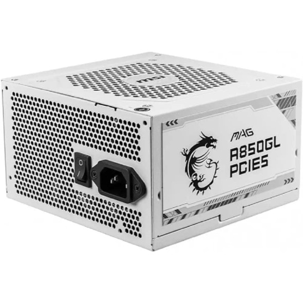 MSI MAG power supply A850GL PCIE5 850W ,white | 306-7ZP8A24-CE0