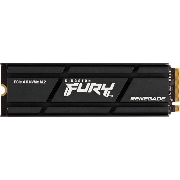 Kingston Fury Renegade 500GB PCIe Gen 4.0 NVMe M.2 Internal Gaming SSD with Heat Sink | SFYRSK/500G