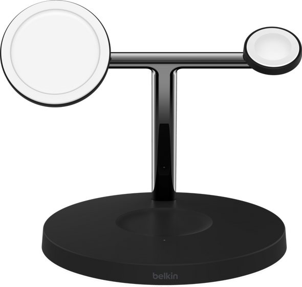 Belkin 3-in-1 Wireless Charger with Official MagSafe Charging 15W,Black | WIZ017VFBK