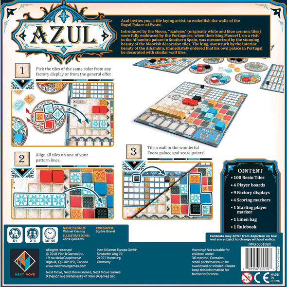 Azul Board Game - Strategic Tile-Placement Game | 600010EN