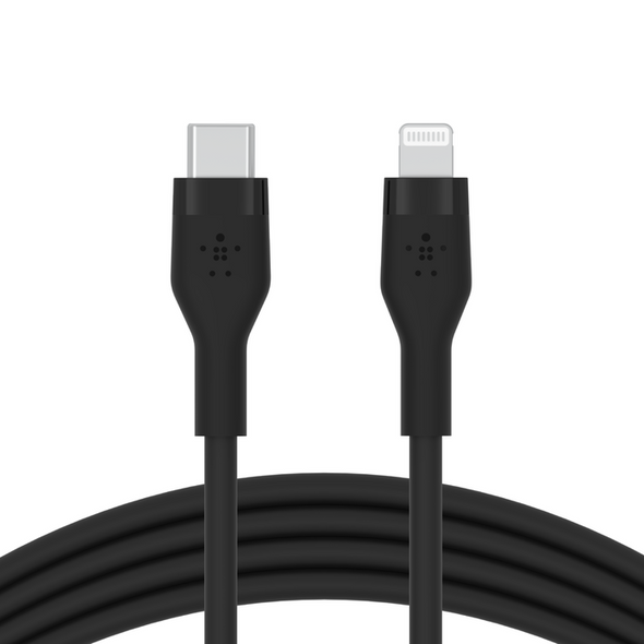 Belkin Boost charge Flex USB-C Cable with Lightning Connector -1M, Black| CAA009bt1MBK