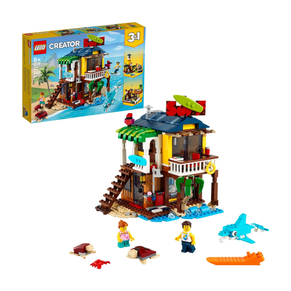 LEGO Creator 3 in 1 Multicolor Beach House Building Kit | 6327664