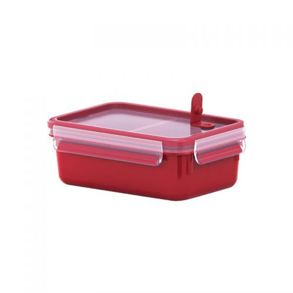 Tefal Master seal Micro Box 1.0 Litre Food Container with Inserts, Red, Plastic| K3102312