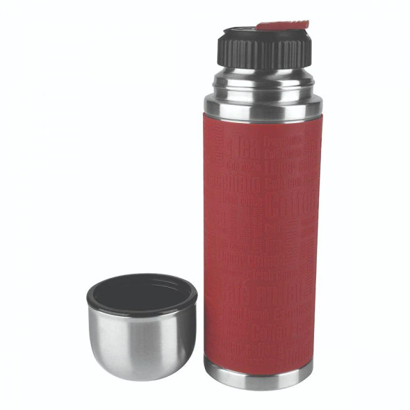 Tefal Senator Vacuum Flask Stainless Steel 500 Ml, Red Silver| K3068214