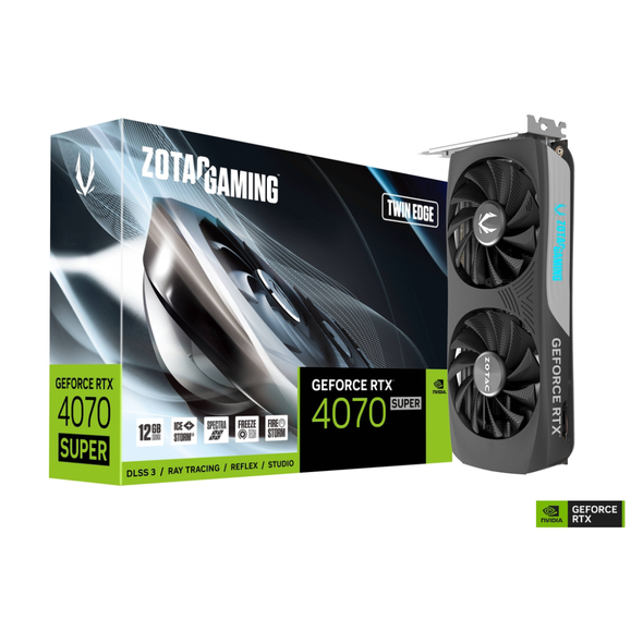 ZOTAC GAMING GeForce RTX 4070 SUPER Twin Edge 12GB GDDR6X | ZT-D40720E-10M