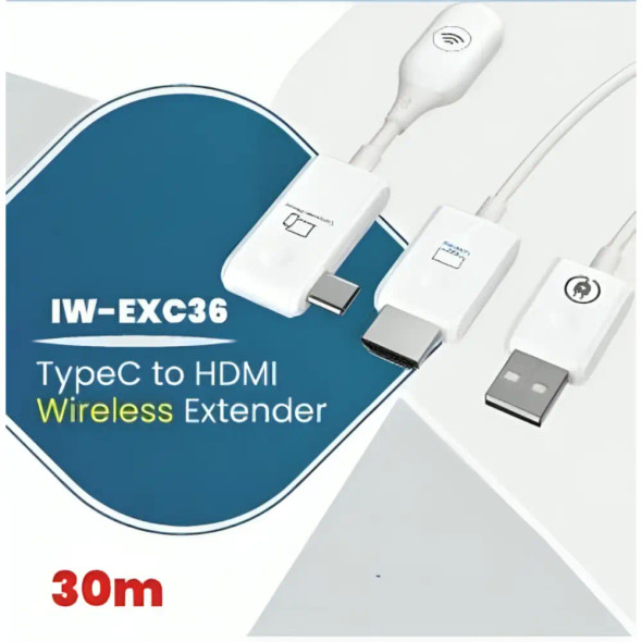 IWAYS Type C to HDMI Wireless Extender,30M | IW-EXC36