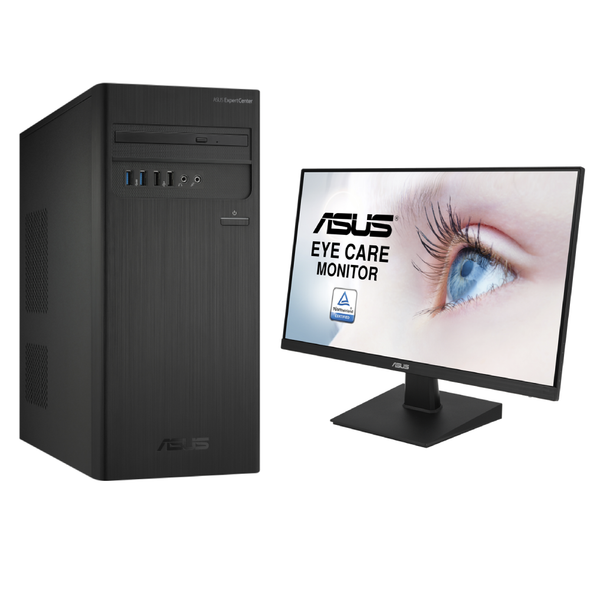 Asus ExpertCenter D500TC Tower Desktop - Intel Core i5 10400F - RAM 2x8GB DDR4 - 1TB+NVMe 128 - GTX 1650 4GB DDR6 + Free ASUS 24" VA24HE Frameless | D500TC-51040F0060