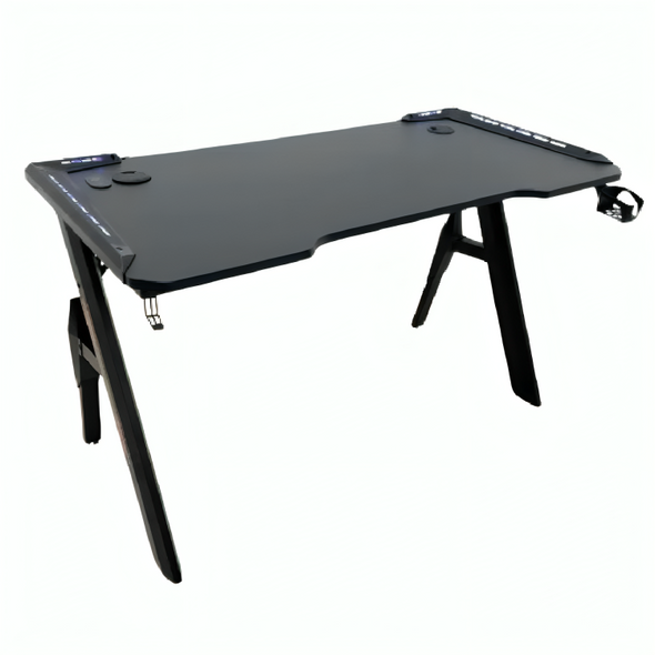 Dragonwar Gaming Desk H1-7 RGB Black | H1-7