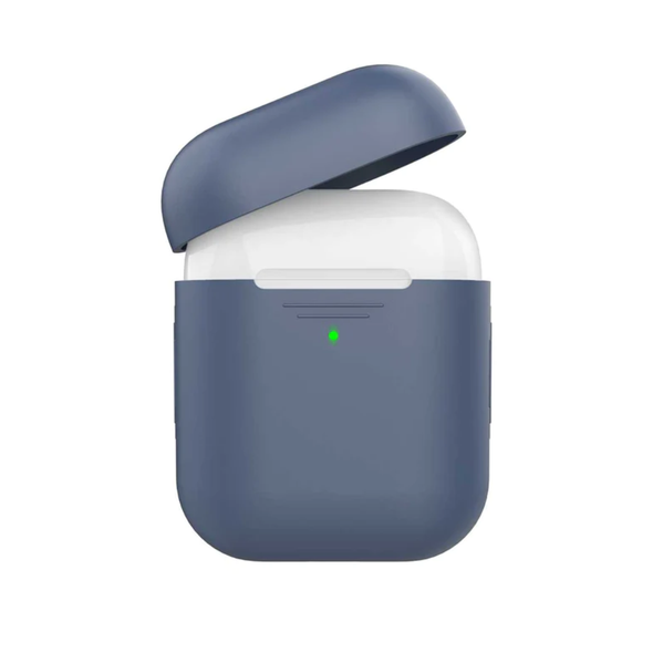 Promate Slim Silicon Case for Apple Airpods - Navy | AIRCASE